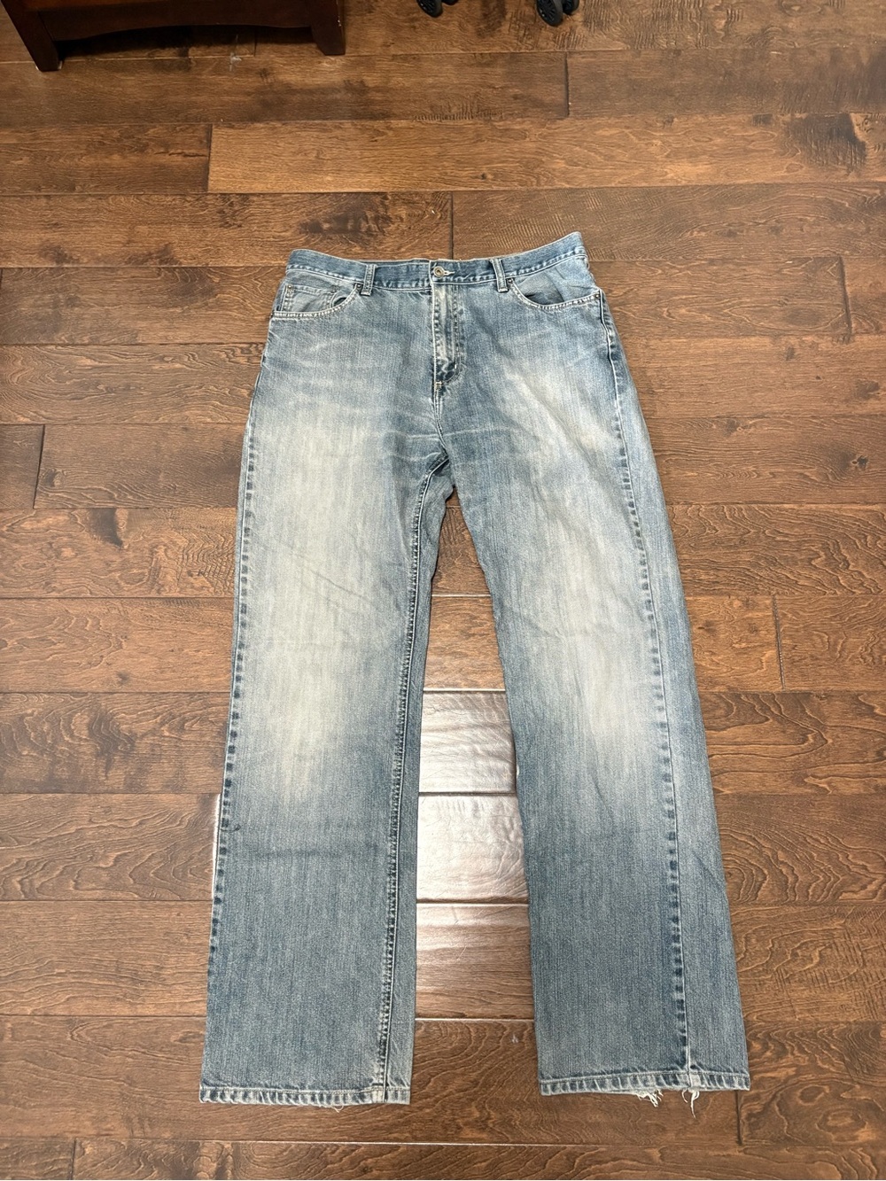 Code Bleu Men's Light Blue Straight Jeans